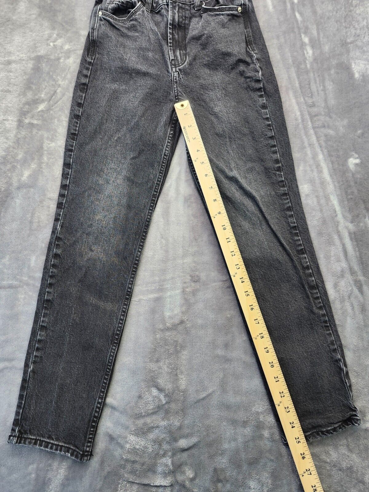 Zara Black denim Straight jeans size 2