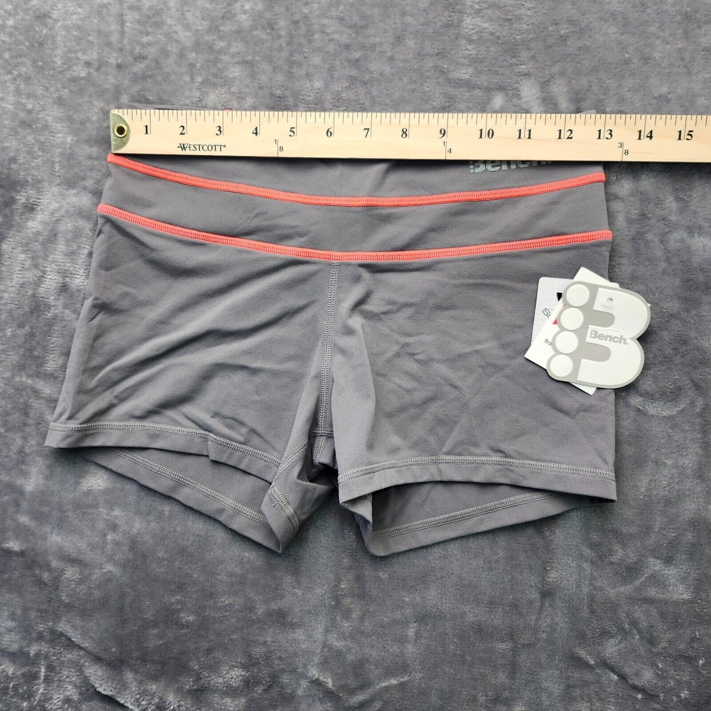 NWT Bench Urban Wear Womens Active shorts Gray/Pink Size Small