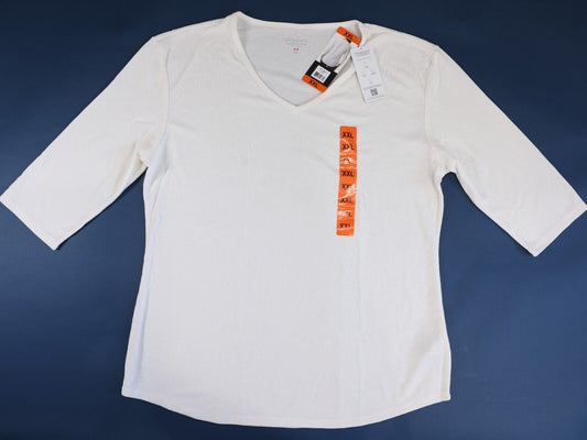 Secments Made in Canada Womens Long Sleeve Shirt XXL White