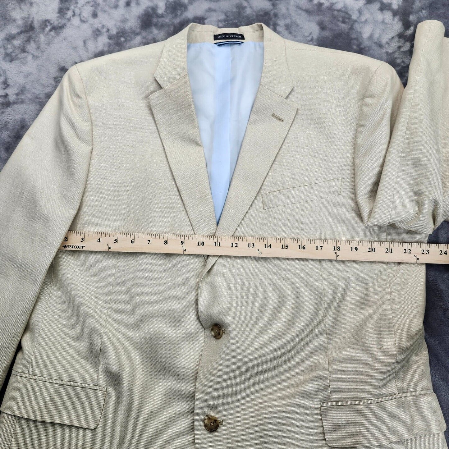 NWoT Tommy Hilfiger Mens Suit Jacket 48 Long Tan Notch Lapel