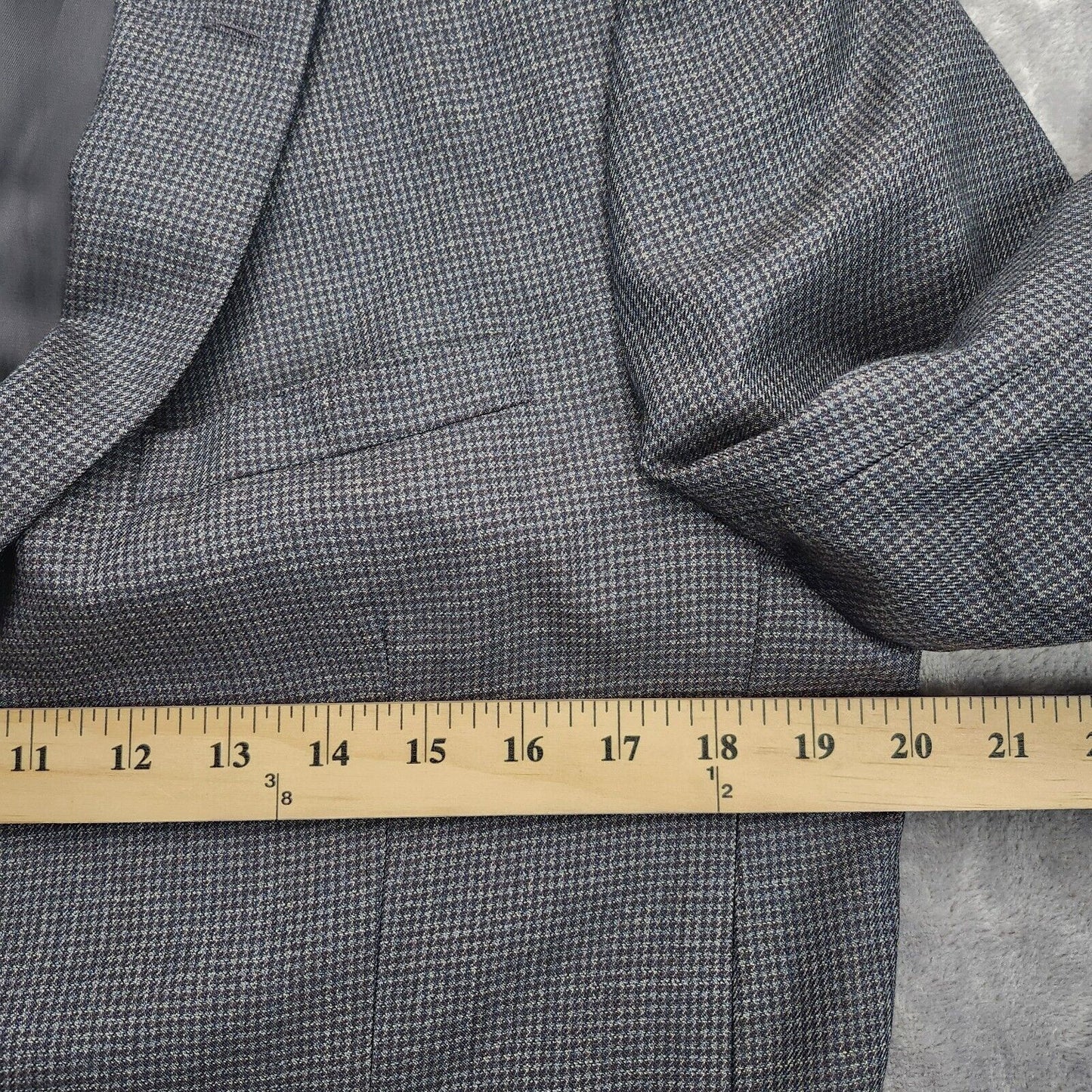 DKNY Mens 100% Wool Suit Coat Black Blazer size 40R