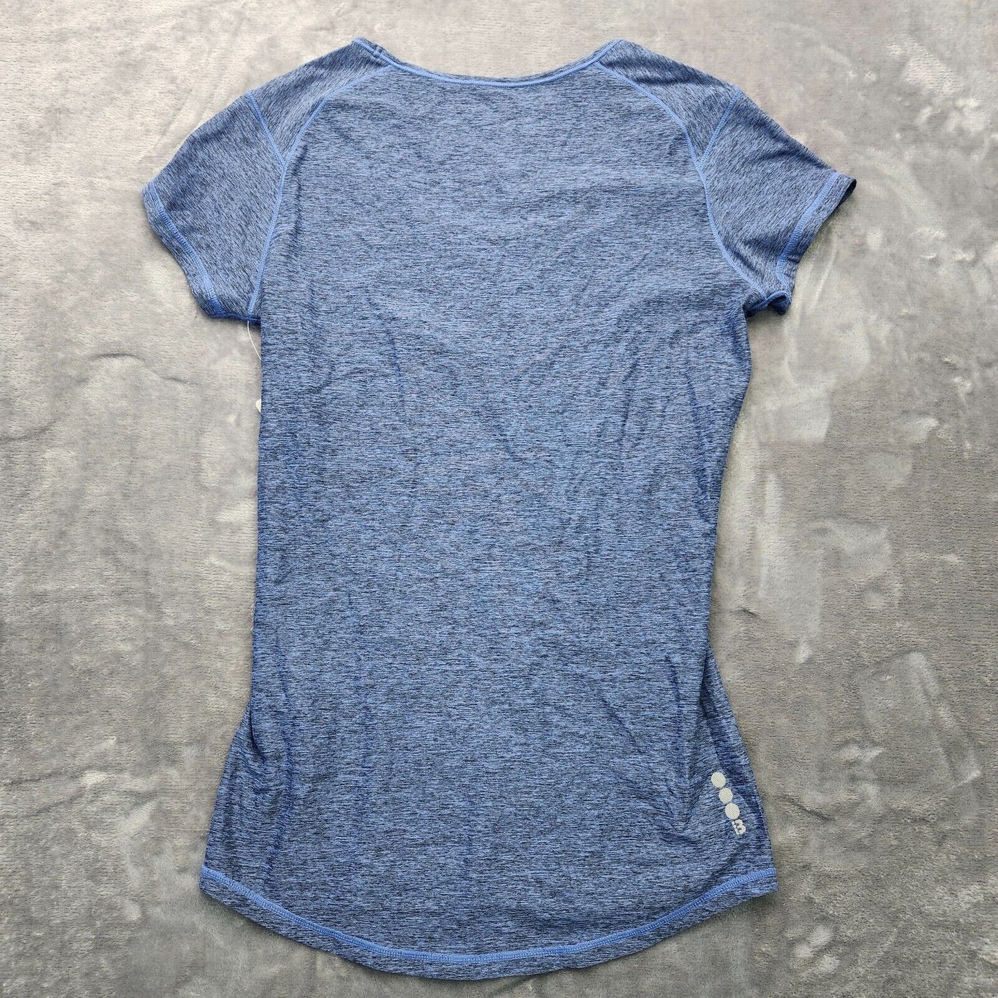 Bench Urban Wear Womens Athletic Blue Cap Sleeve T-Shirt Size Small