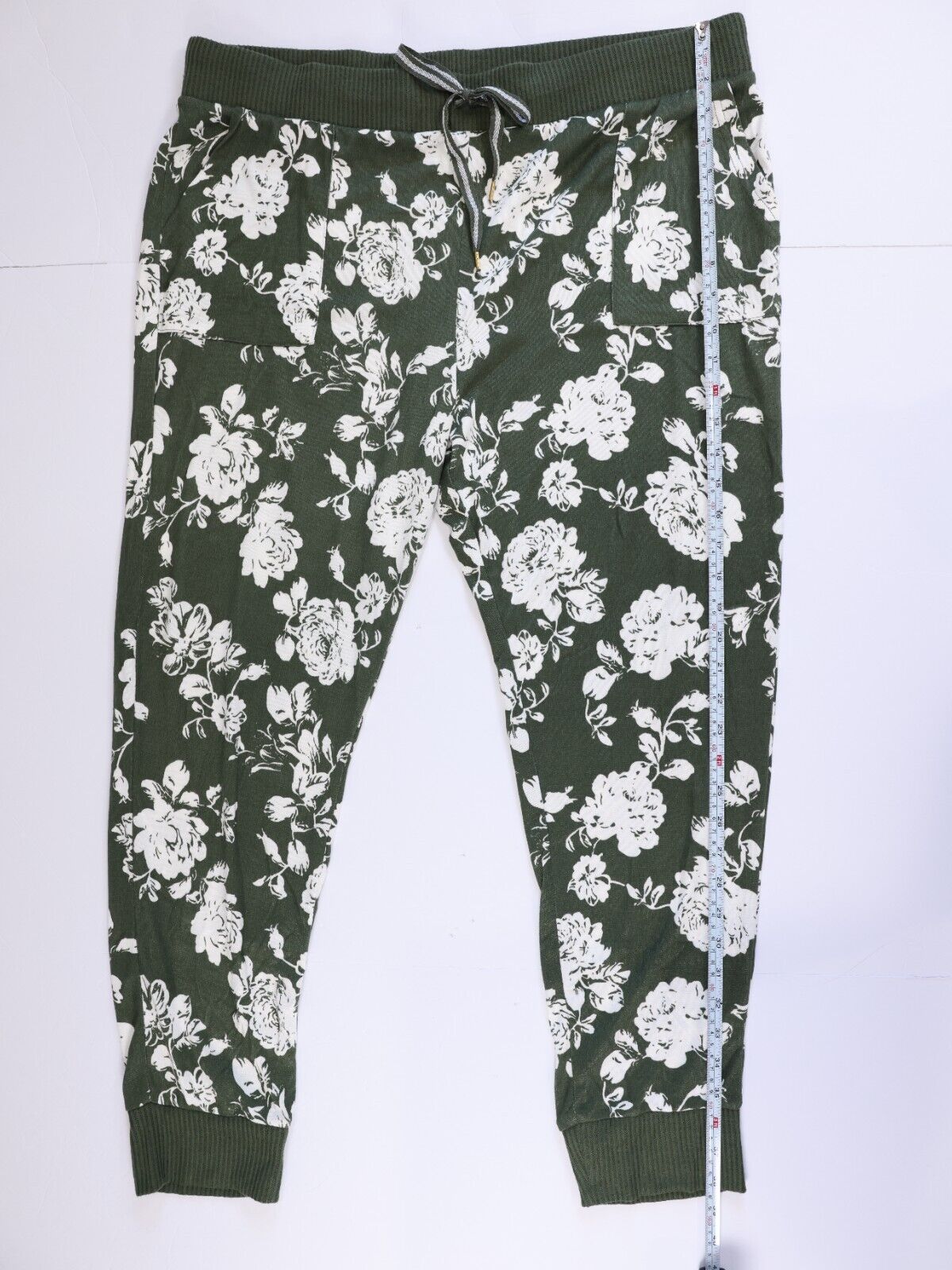 Honeydew Women’s Size XXL Green Olive Floral Super Soft 2 Piece Set Pajamas