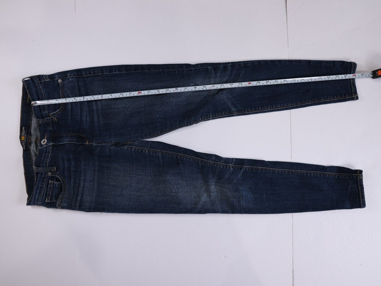 Lucky Brand Women's Brooke Capri Skinny Jeans Dark Wash Blue Sz 4 / 27