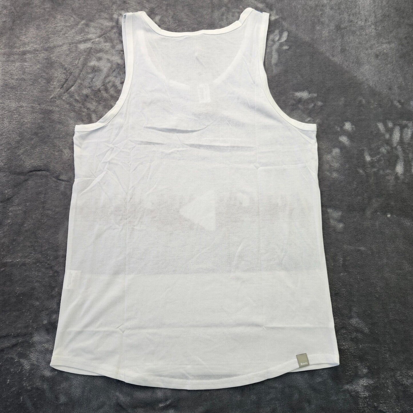 Bench Urban Wear Mens  Graphic Tank Top Size Medium White/Blue