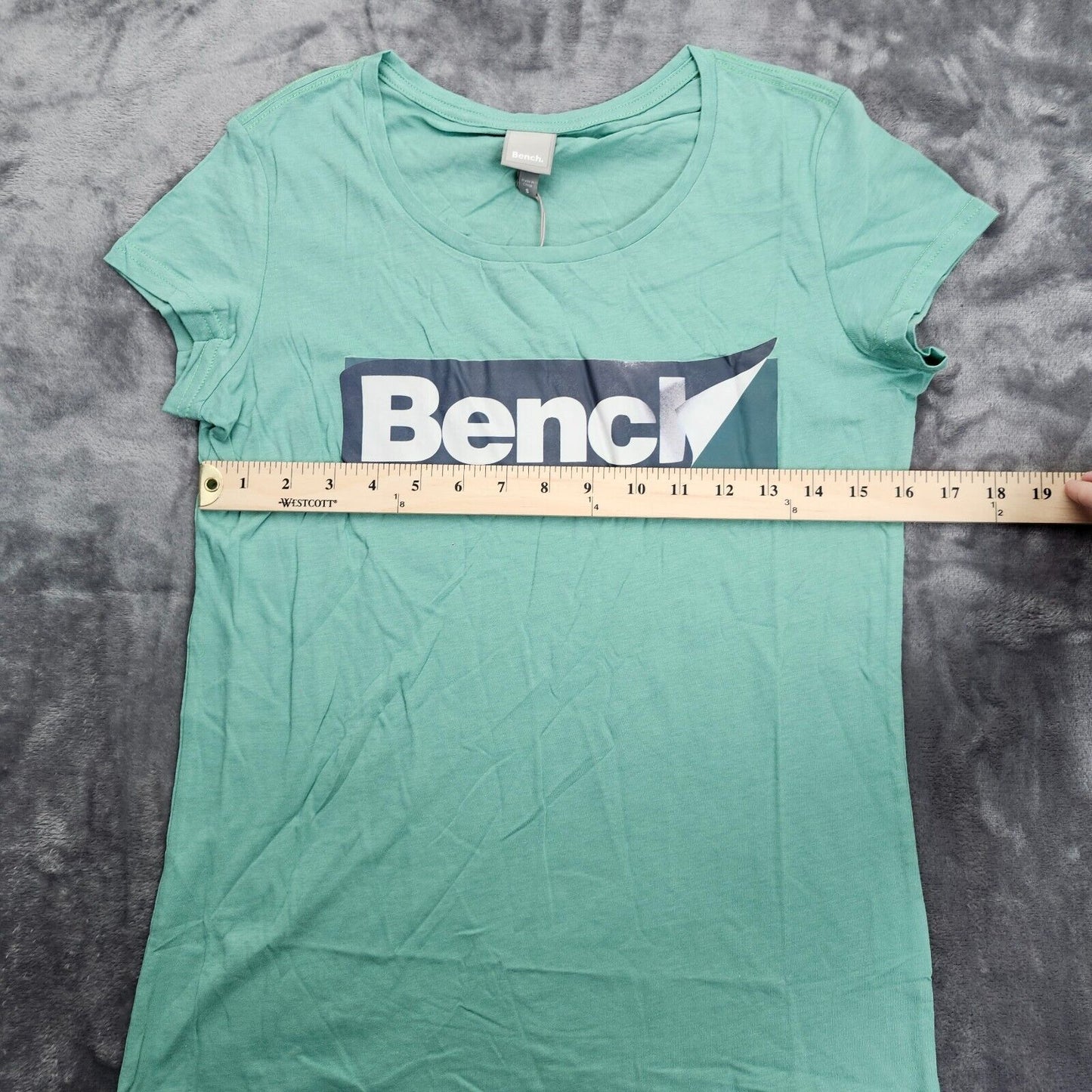 Bench Urban Wear Womens Cap sleeve T-Shirt with Logo Size Small