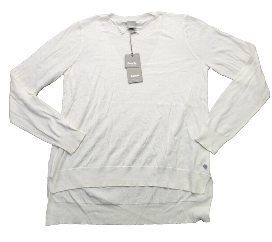 NWT Bench Urban Wear Womens Crew neck long sleeve Size small White