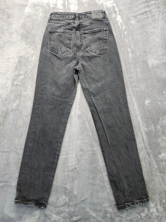 Zara Black denim Straight jeans size 2