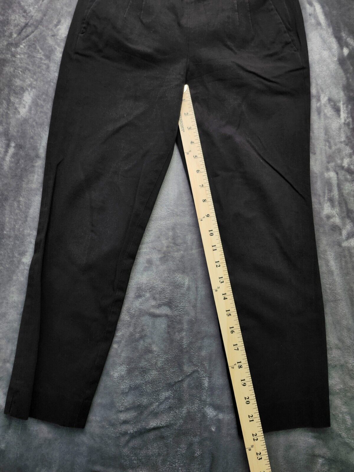 J Crew Martie Pants Womens Size 4P Petite Black Cotton