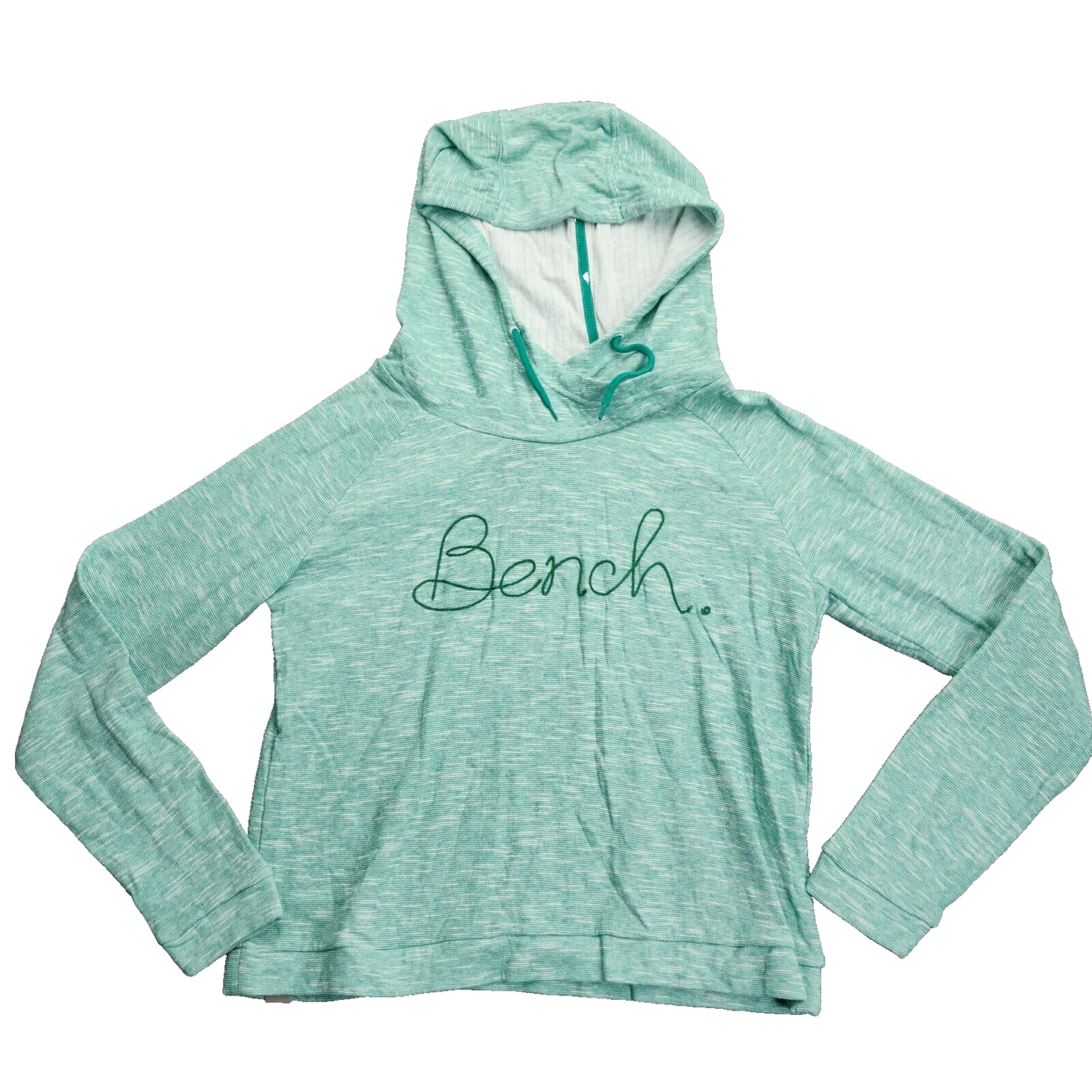 Bench Urbanwear Womens Teal Hoodie with logo Size Medium