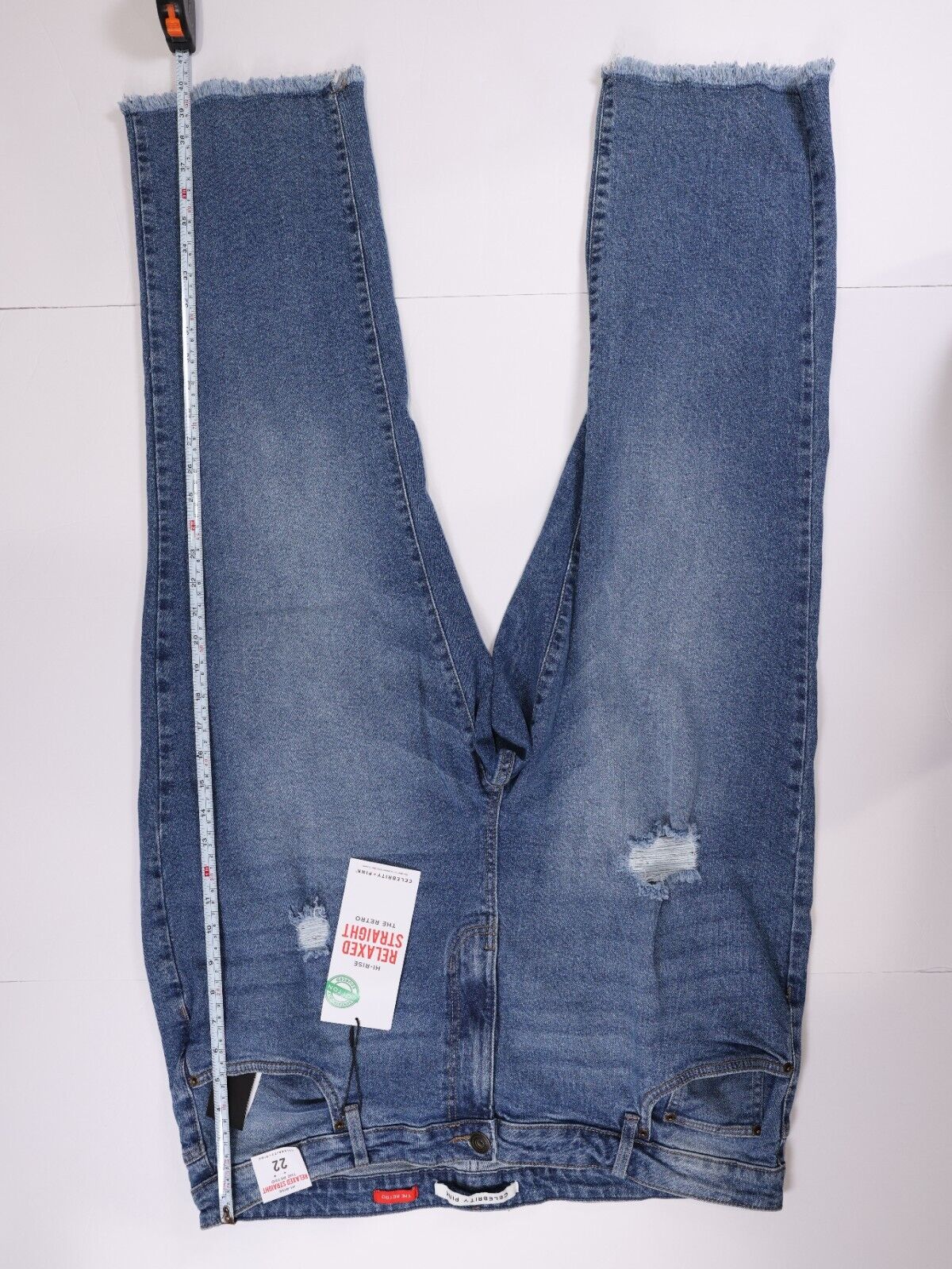 Celebrity Pink Hi-Rise Relaxed Straight The Retro Jeans Size 22