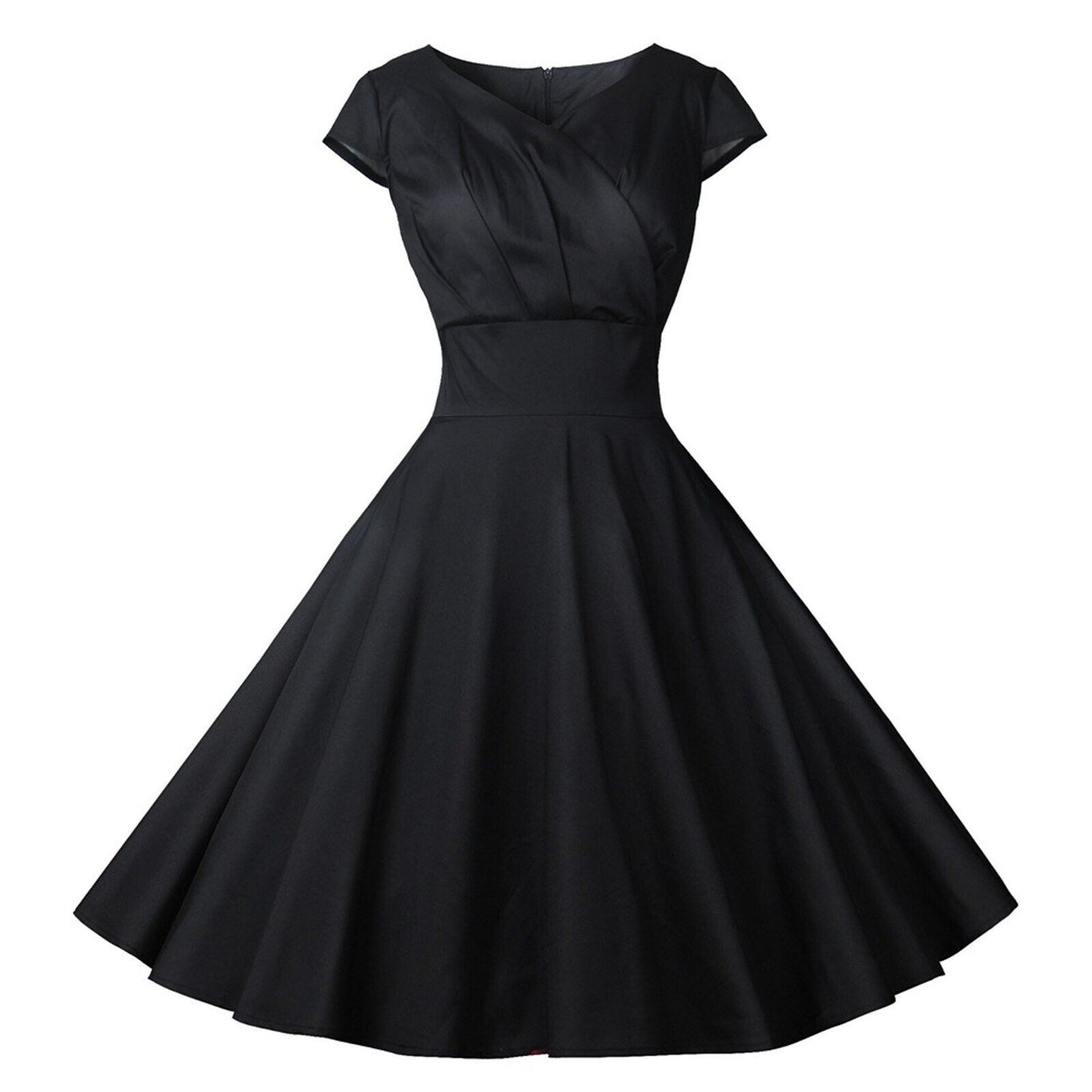 Evening Dresses Women Solid Color Sleeveless Black L