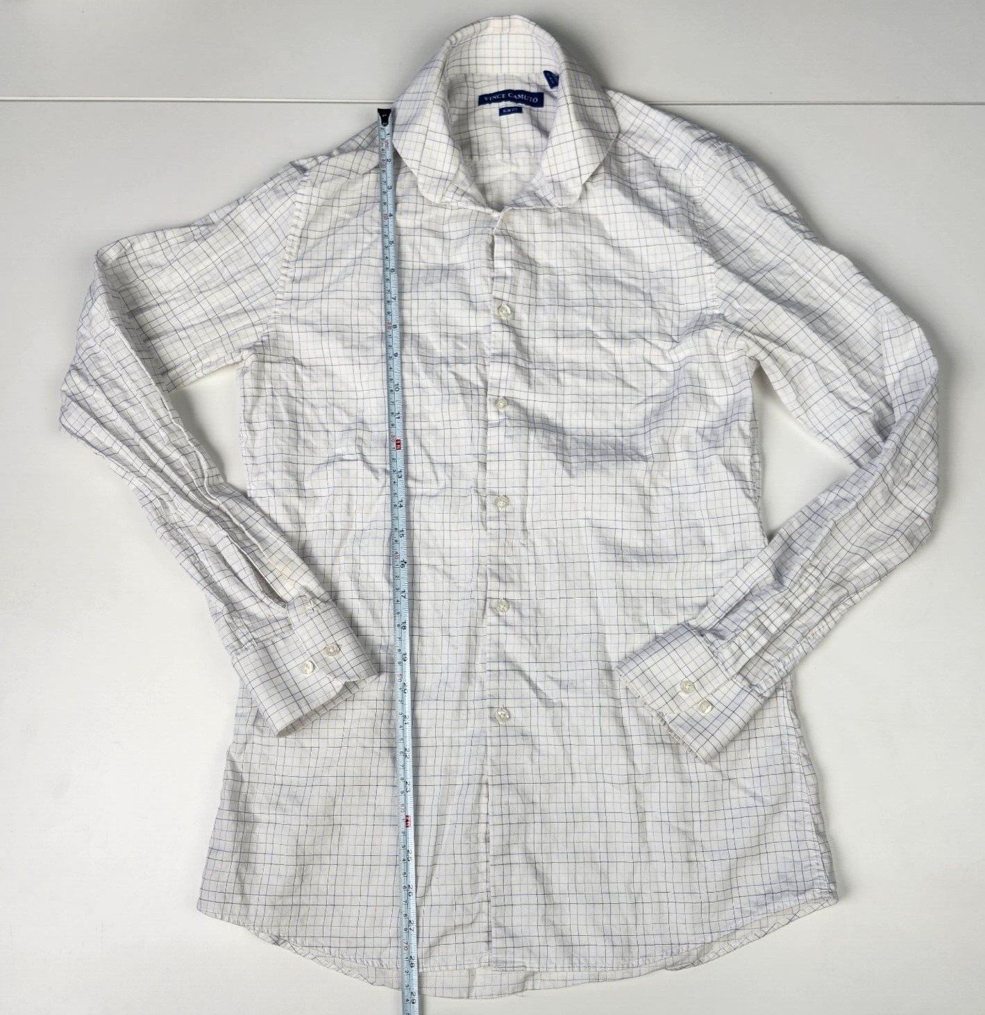 Vince Camuto slim fit dress shirt check 15 34/35