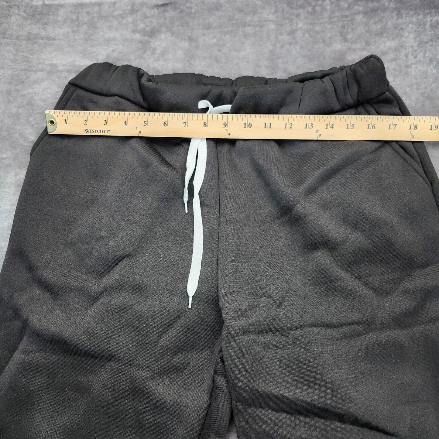 Womens Long Fleece Tracksuit Sweatshirt & Pants Black 3XL