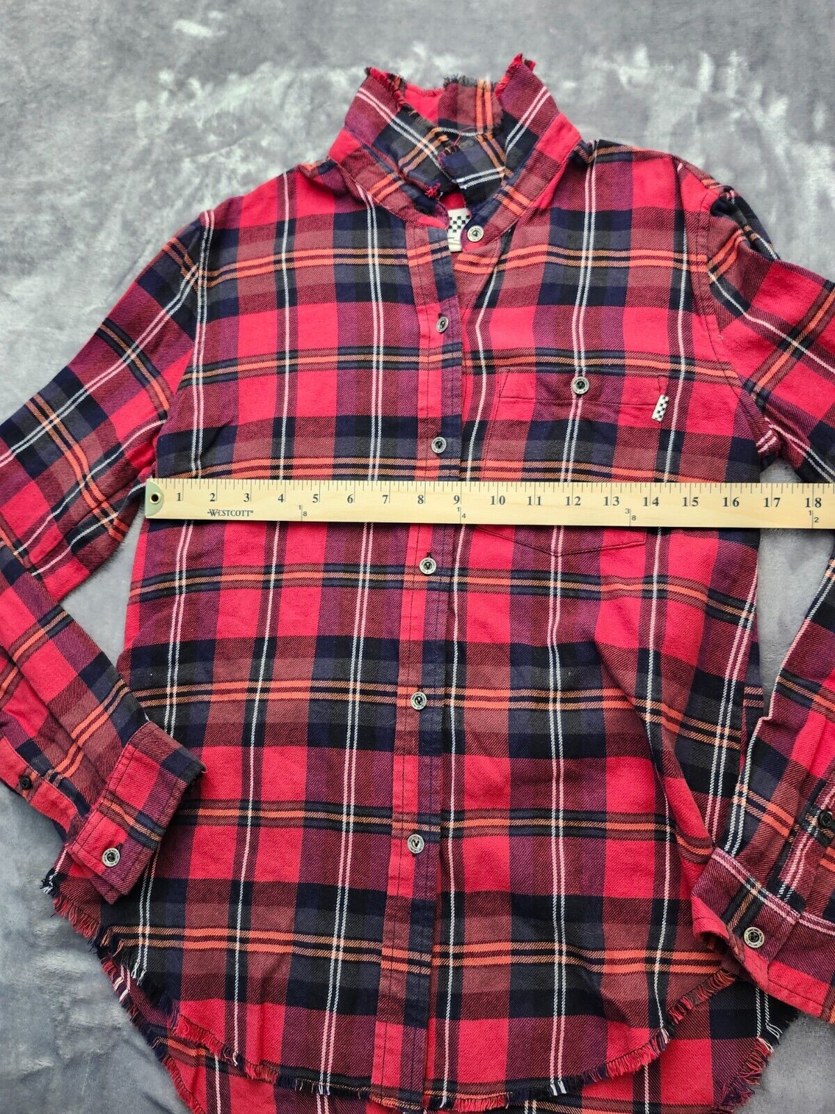 Vans Off the Wall 66 Red Flannel size Small