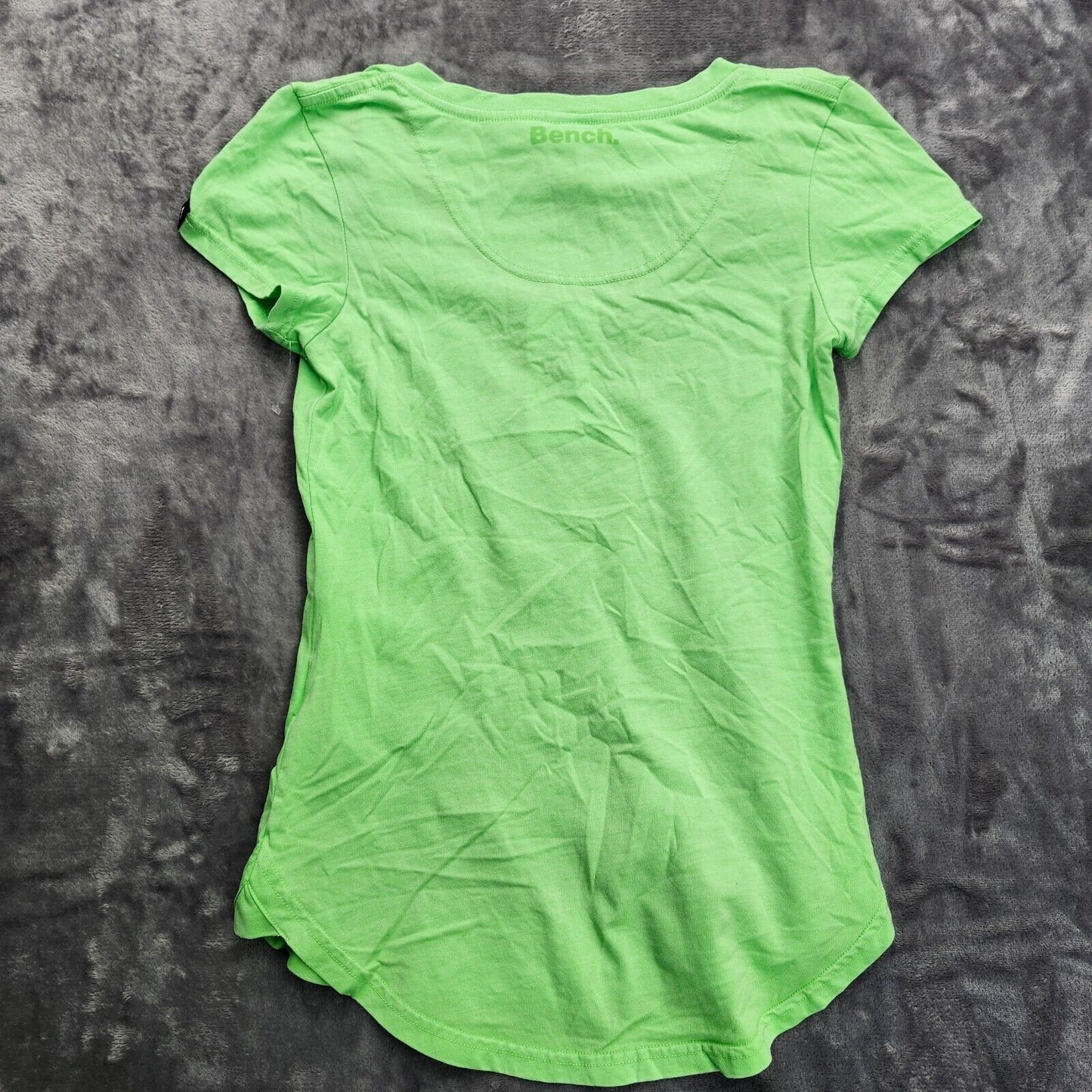 Bench Urban Wear Womens V-neck T-Shirt Size Small Summer Green