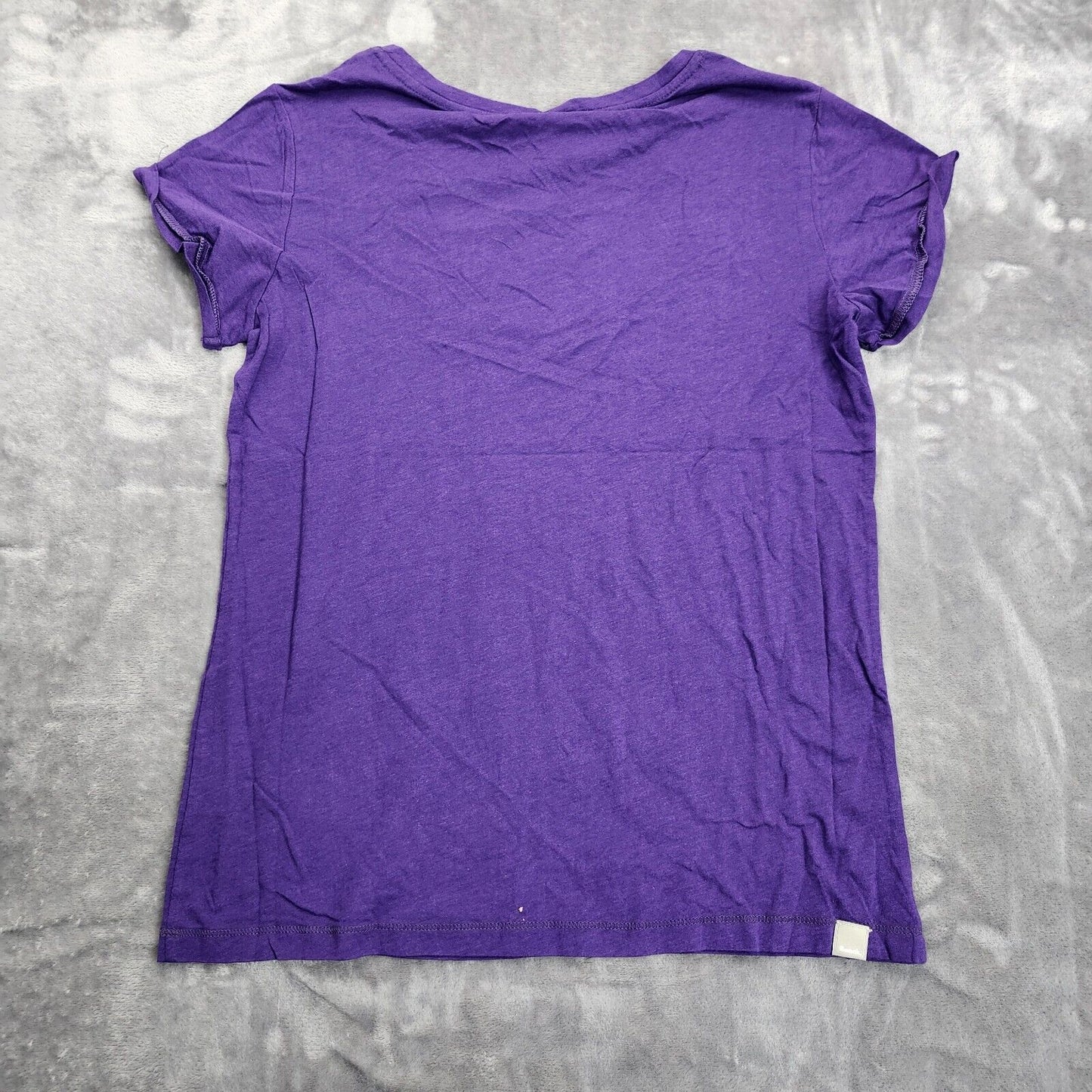 Bench Urban Wear Womens Short sleeve Glitter Logo T-Shirt Size Small