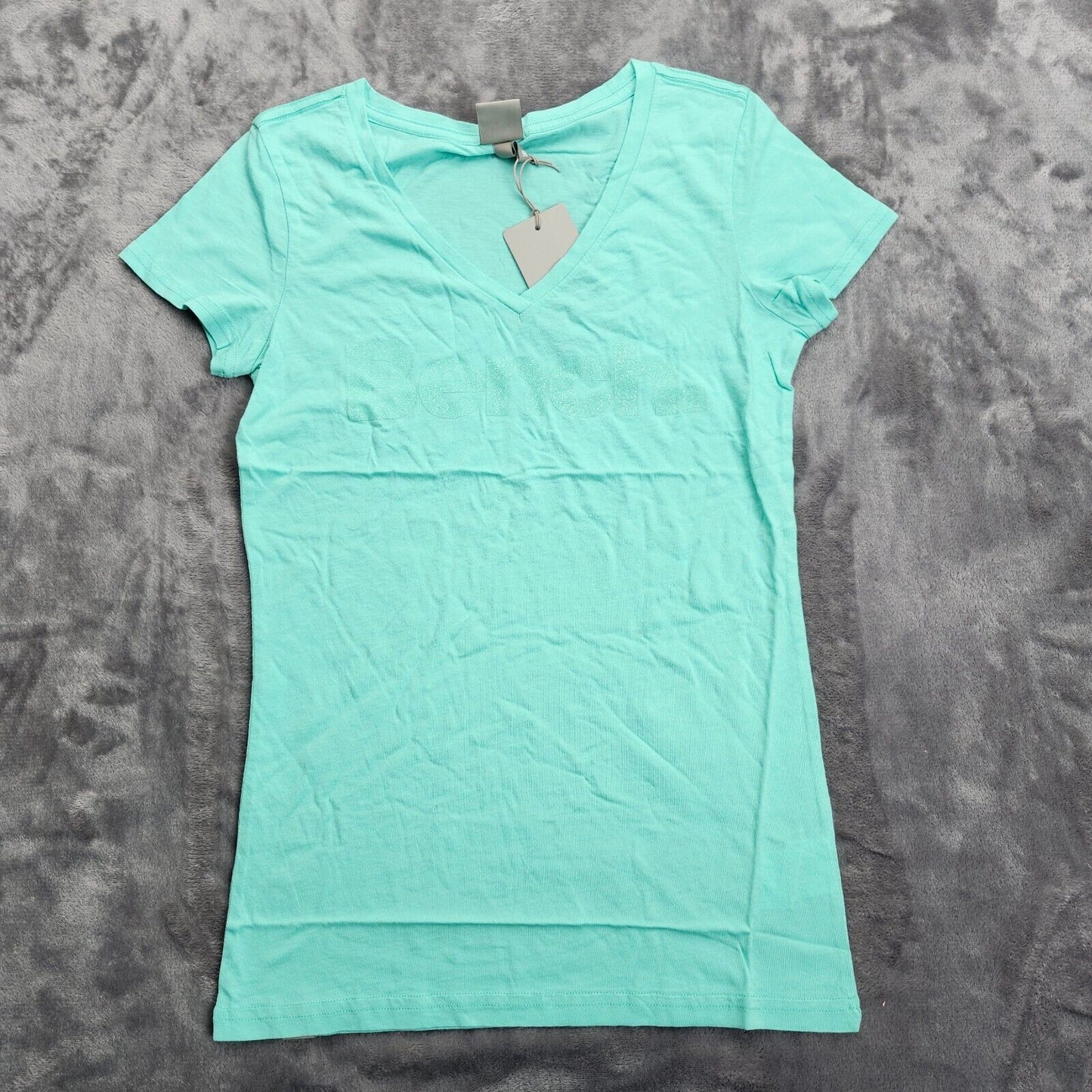 Bench Urbanwear Womens Teal Athletic T-Shirt size Small