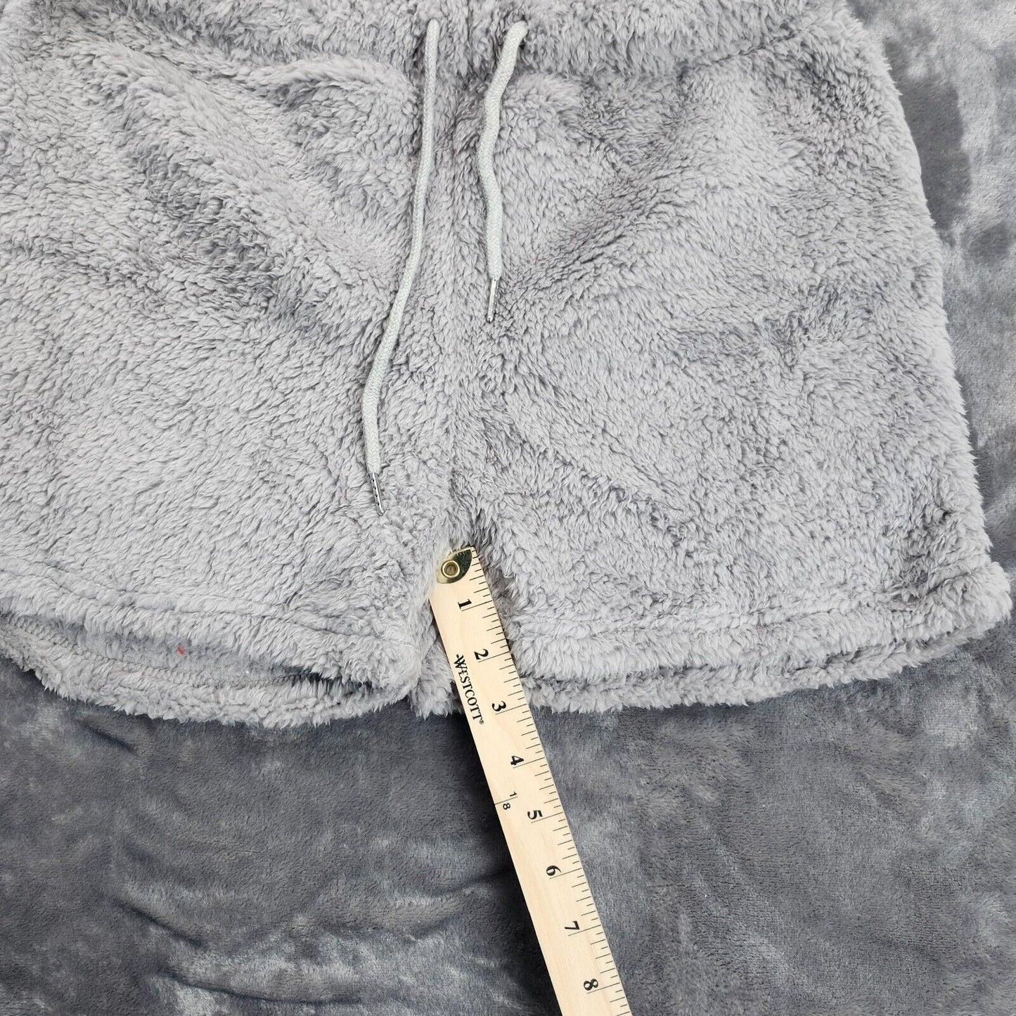 Women 3 Piece Soft Warm Flannel Shorts Pajamas Set Cute Gifts Grey XL