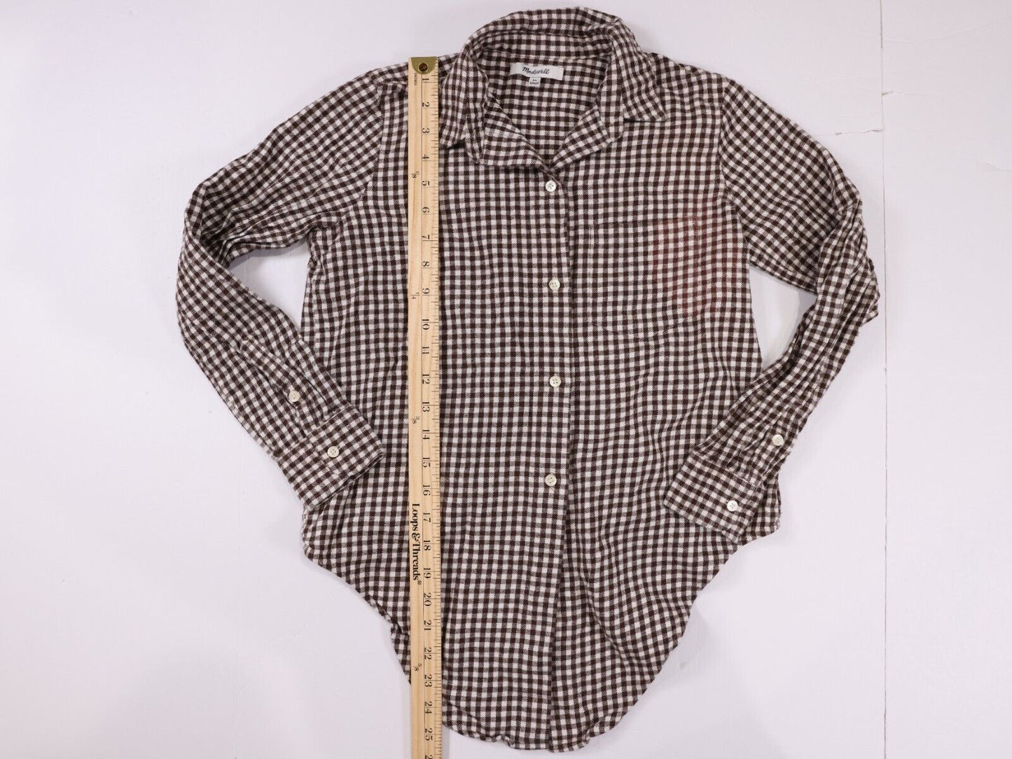 J Crew Maxwell checked button up shirt (Size XS)