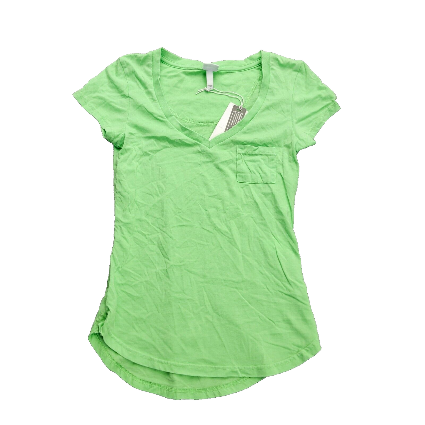 Bench Urban Wear Womens V-neck T-Shirt Size Small Summer Green