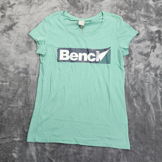 Bench Urban Wear Womens Cap sleeve T-Shirt with Logo Size Small