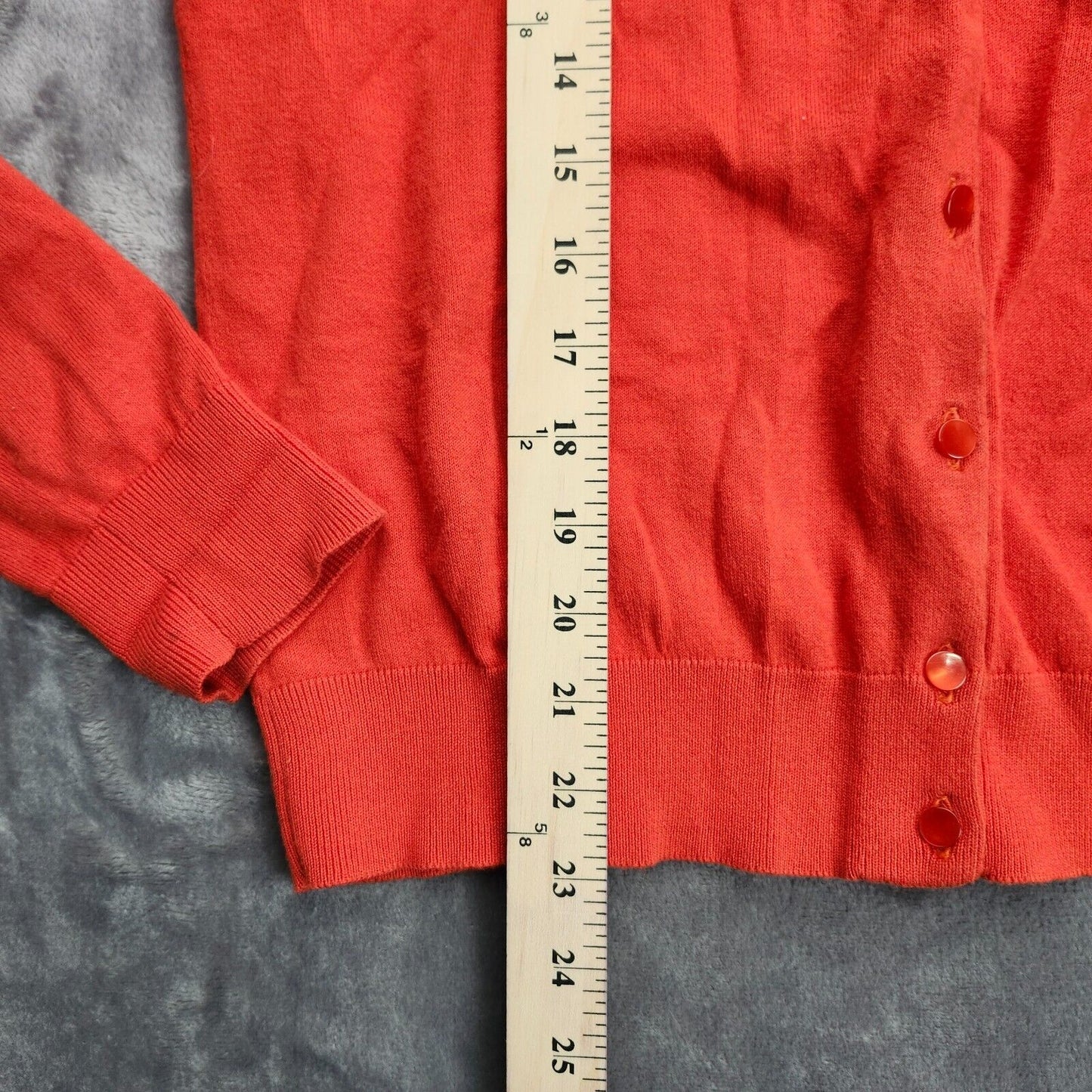 Talbots Sweater Womens Small Pima Cotton Red Cardigan