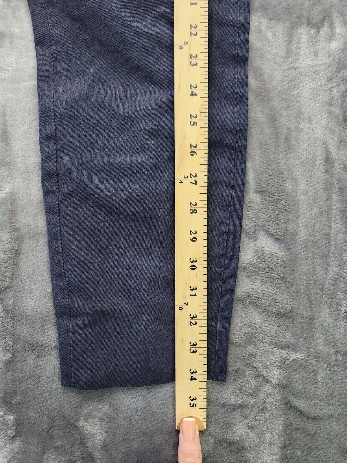 EVERLANE Women Pants Tapered Navy Casual Office Pull on Elastic Waist Size 10