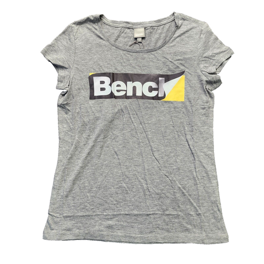 Bench Urban Wear Womens Graphic T-Shirt Size Small Grey