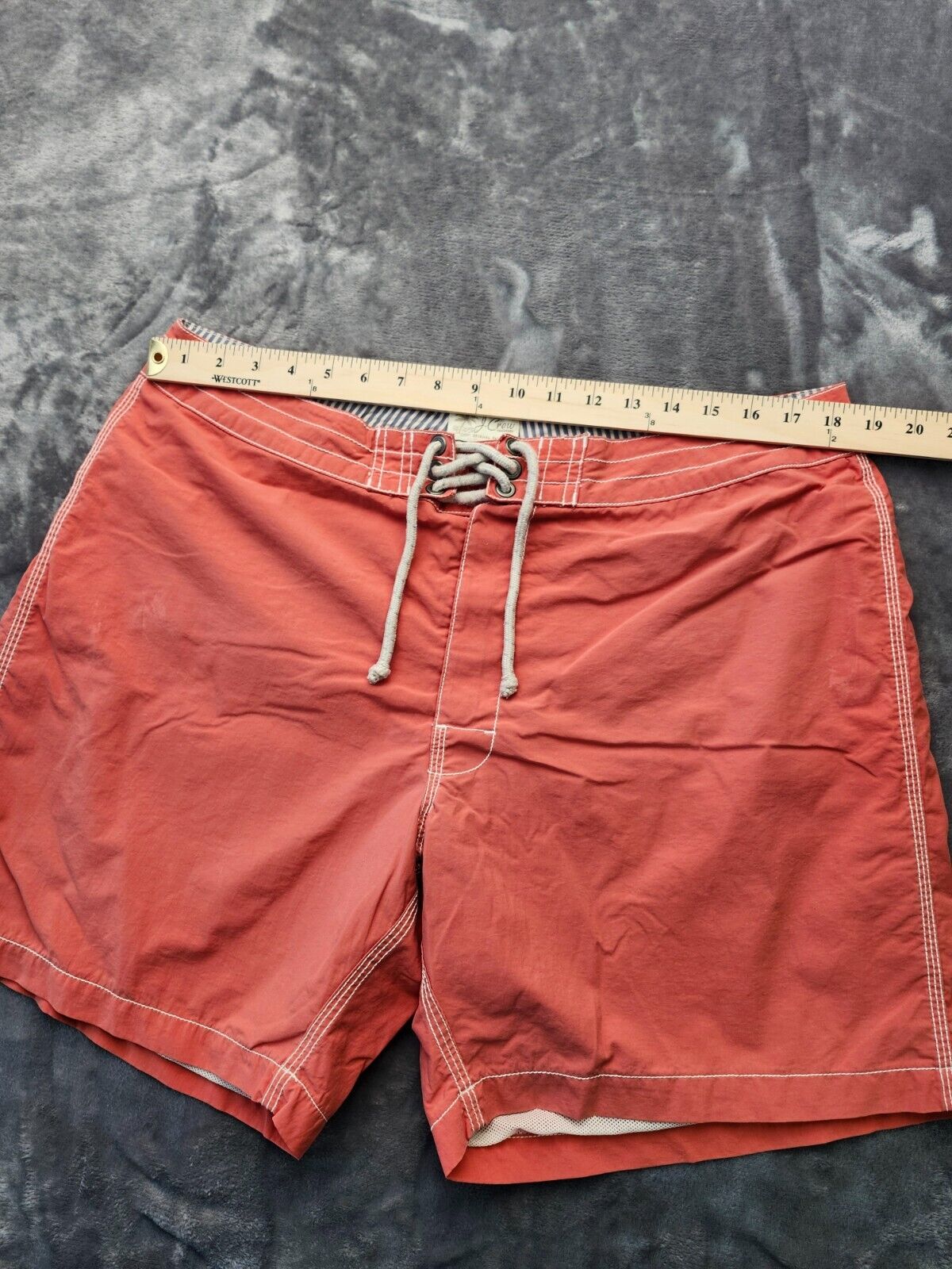 J crew original swimwear Red mens swin trunks size 36