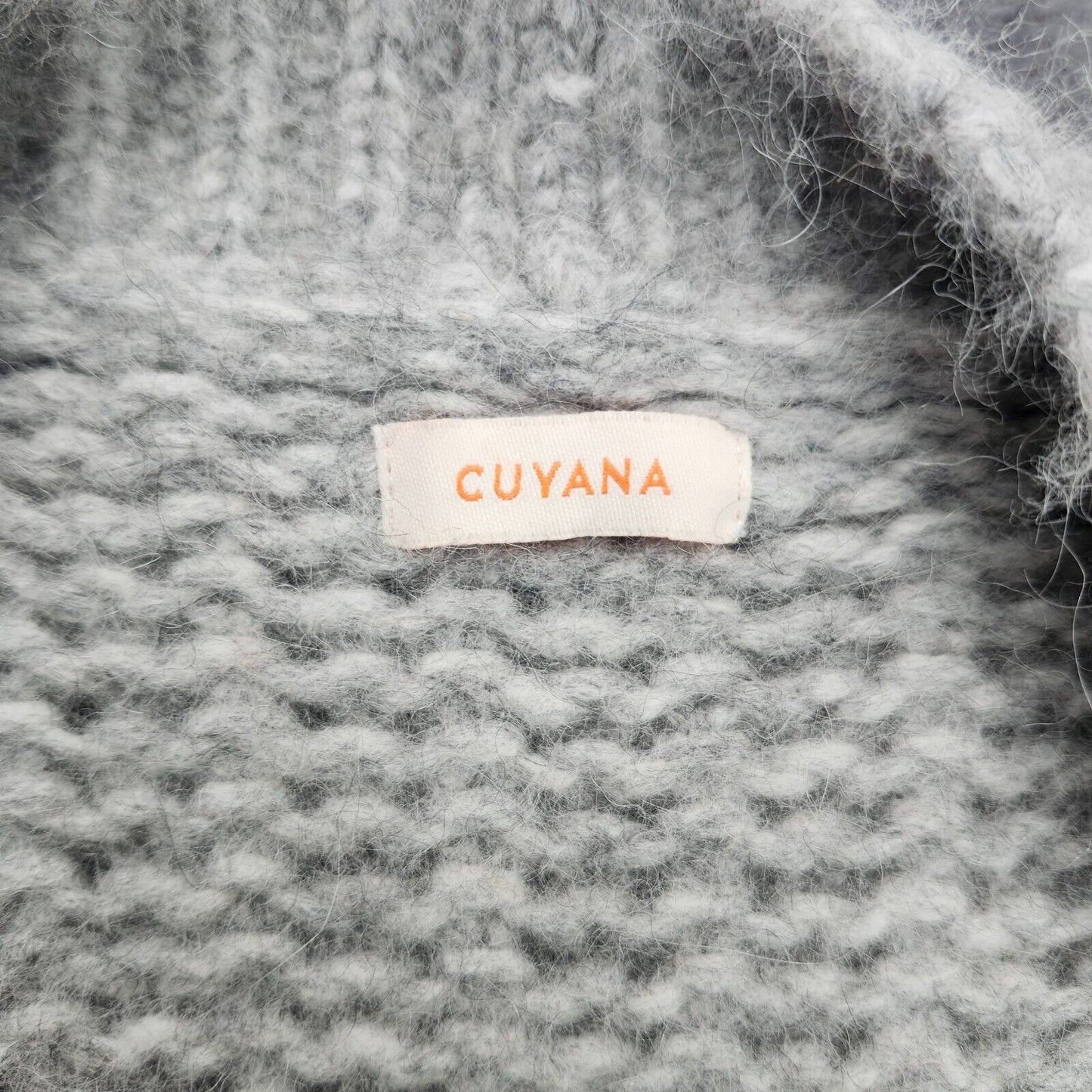 Cuyana Gray Oversized Alpaca Cardigan One Size sweater