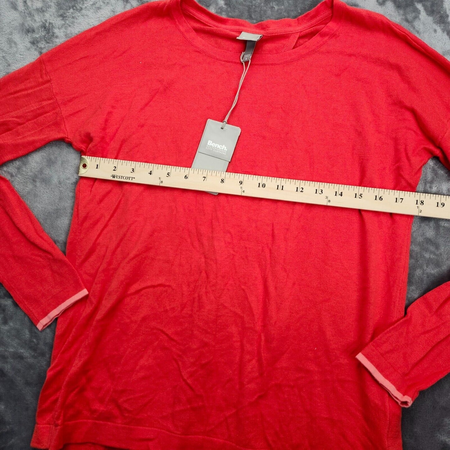 NWT Bench Urban Wear Womens Long Sleeve Top Size Small Red