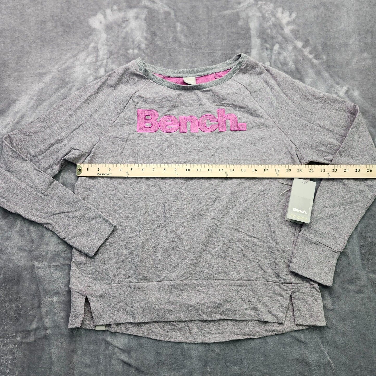 NWT Bench Urban Wear Womens Sweatshirt Size Small Grey/Pink