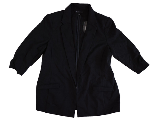 NWT I.N.C Womens Black Blazer 3/4 sleeve Size PXL