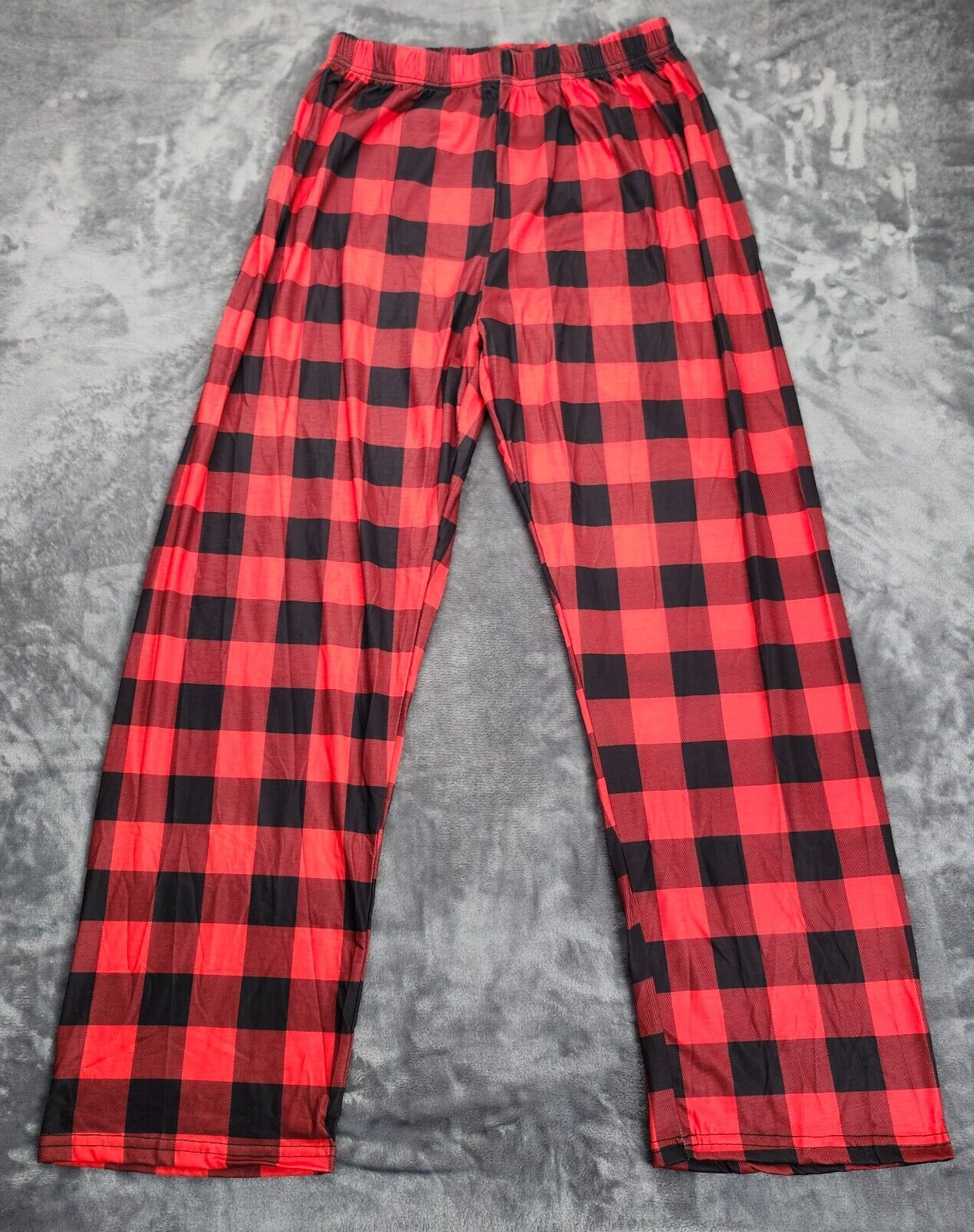 Mens Christmas Plaid Pajamas for Family Large