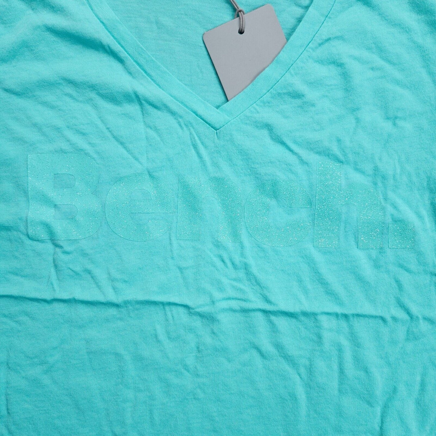 Bench Urbanwear Womens Teal Athletic T-Shirt size Small