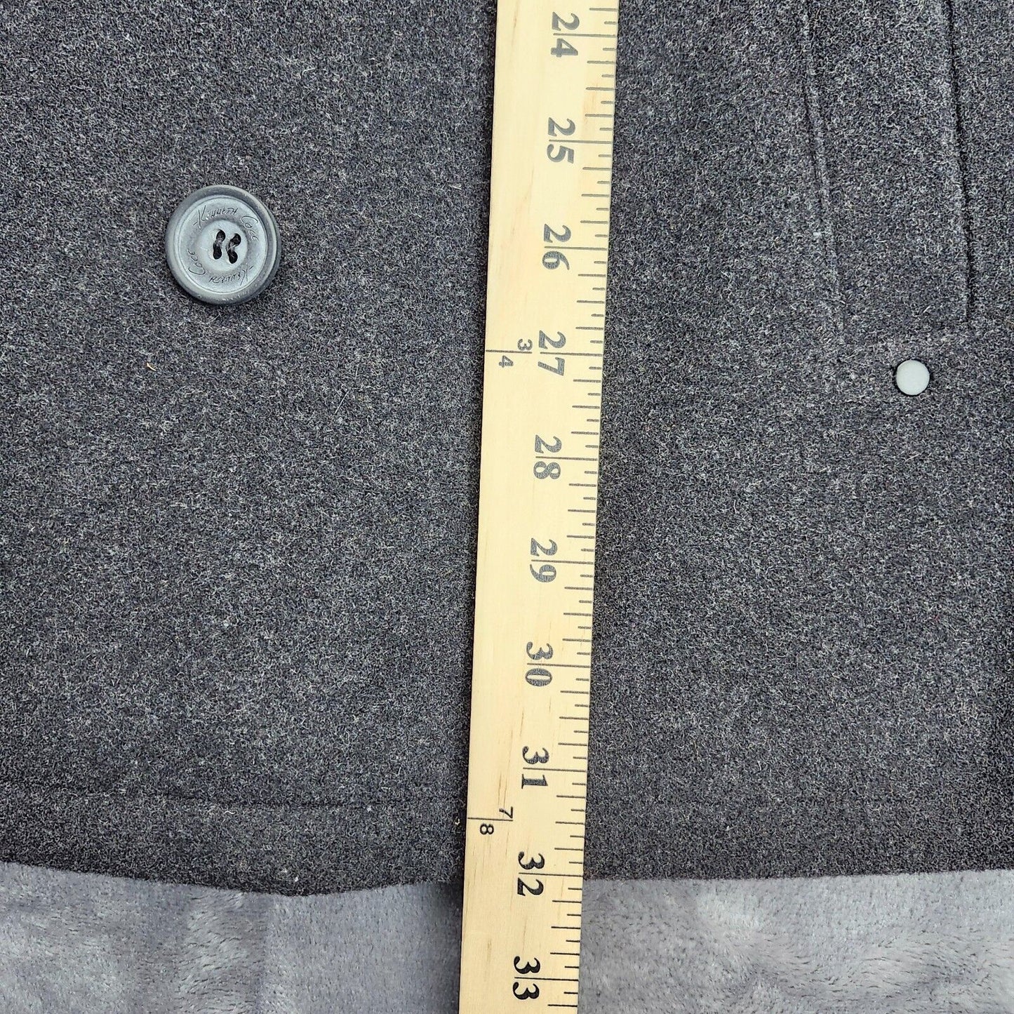 Kenneth Cole Reaction Mens Pea Coat Gray XXL