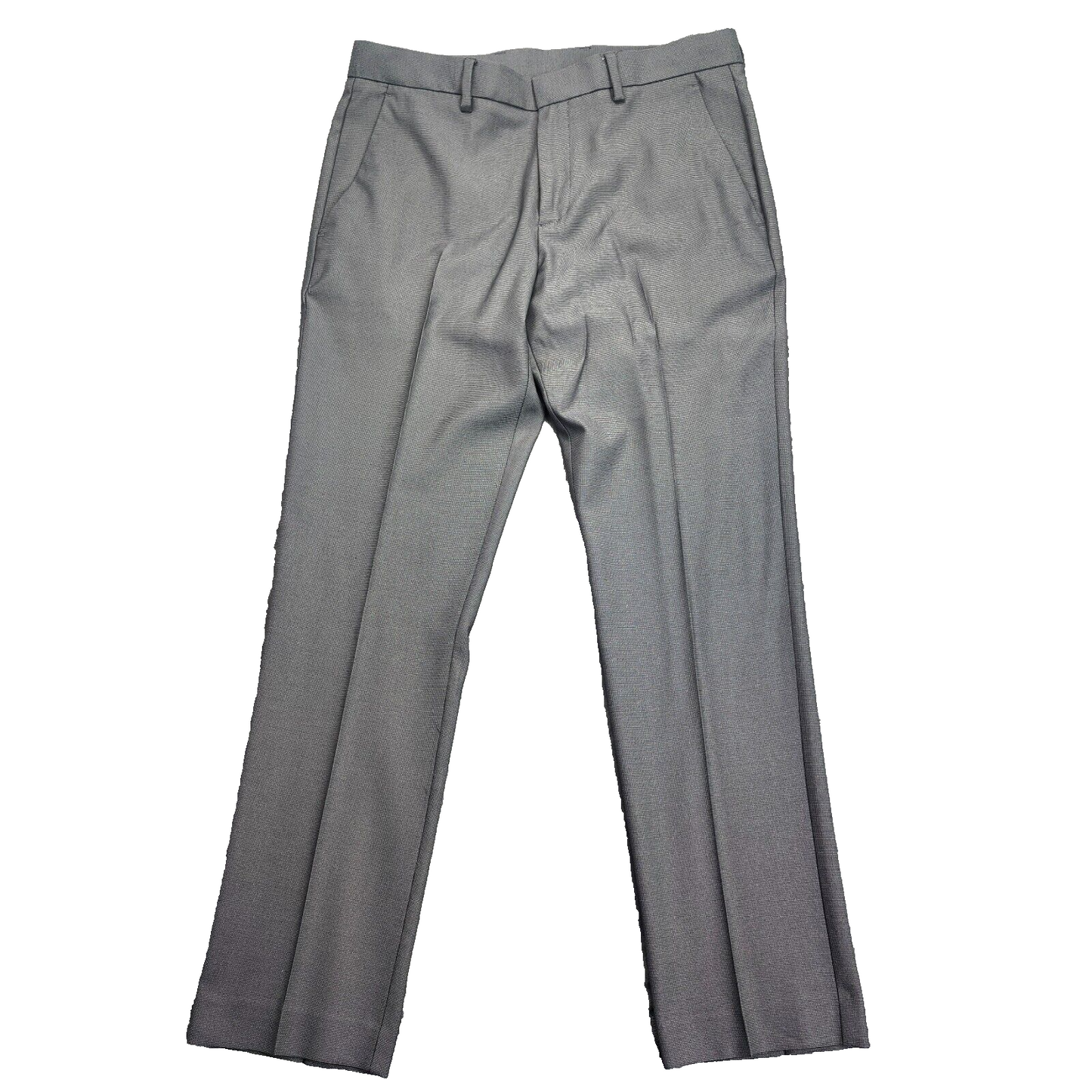 Perry Ellis Portfolio Mens Straight Gray Dress Pants 33W x 30L