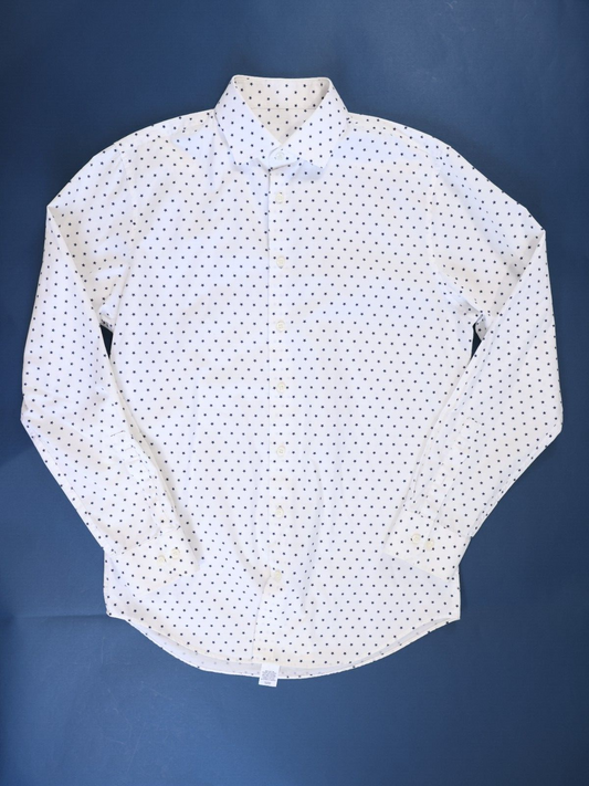 nordstrom mens button up long sleeve Stars shirt 100% Cotton Size Medium