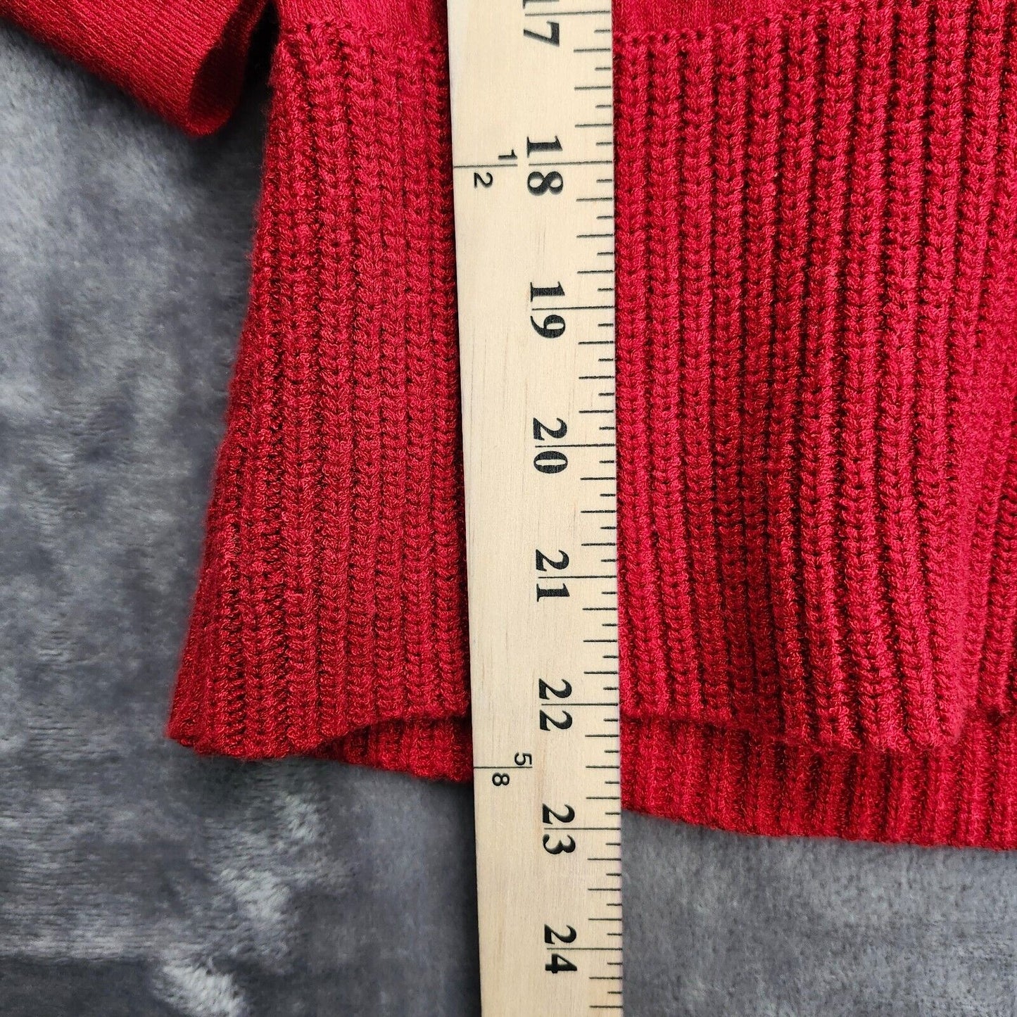 Jones New York Signature Off-shoulder Red Sweater Large