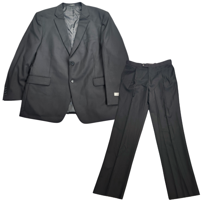 Jones New York Collection 100% Wool Men's Suit Set Jacket 48R, Pants 37.5L