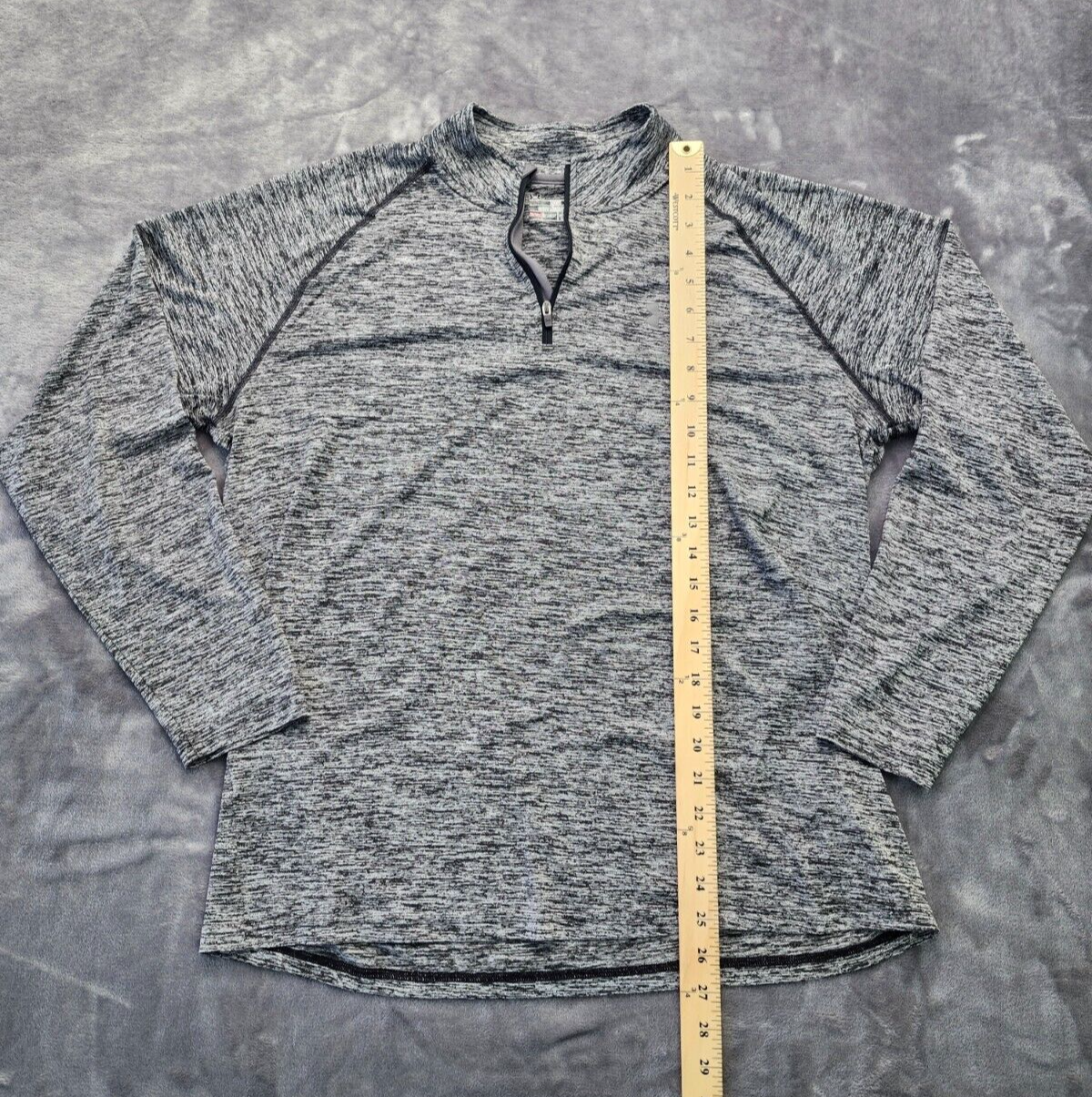 Under Armour 1/4 Zip Pullover Loose Fit Gray Heat Gear Shirt Men’s Size Large