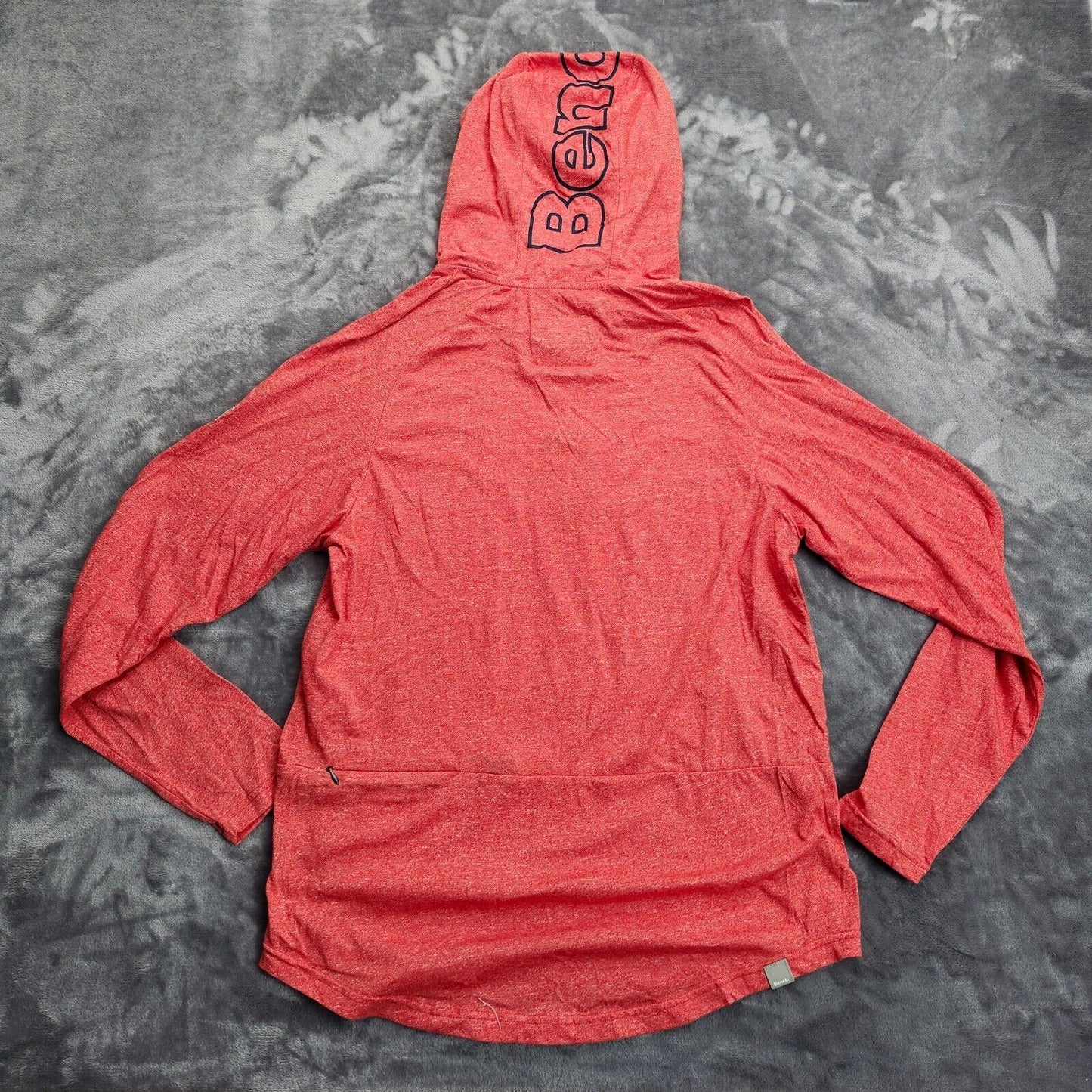 Bench Urbanwear Womens long-sleeve red hoodie with key pocket size Medium