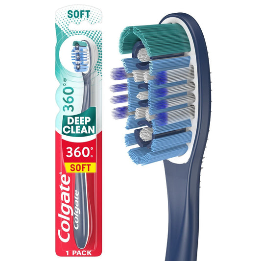 Colgate 360 Toothbrush, Deep Clean Soft OR Whole Mouth Clean