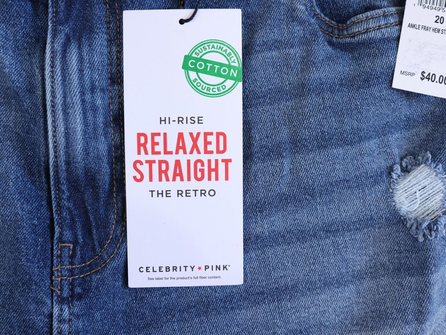 Celebrity Pink Hi-Rise Relaxed Straight The Retro Jeans Size 20