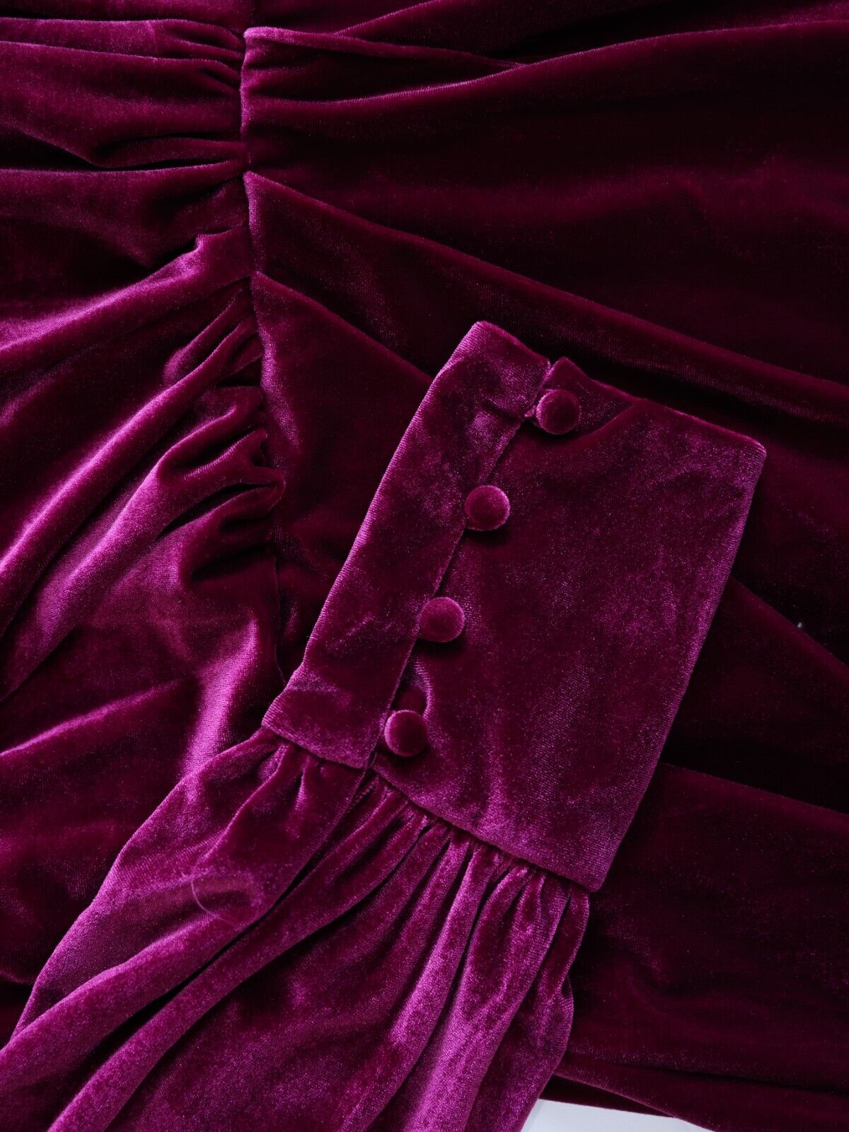 Women's Velvet Blouson A-Line Dress Purple Size 4