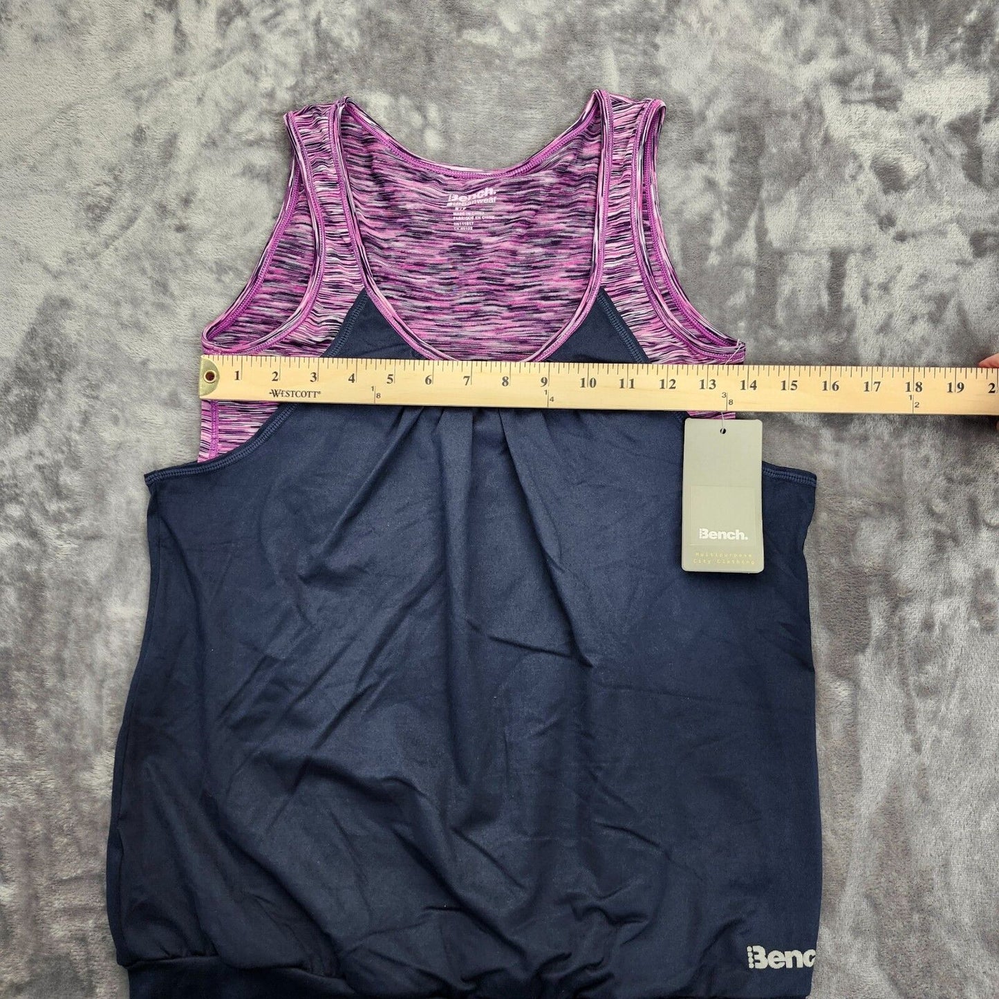 NWT Bench Urban Wear Womens Loose fit yoga tank top Purple