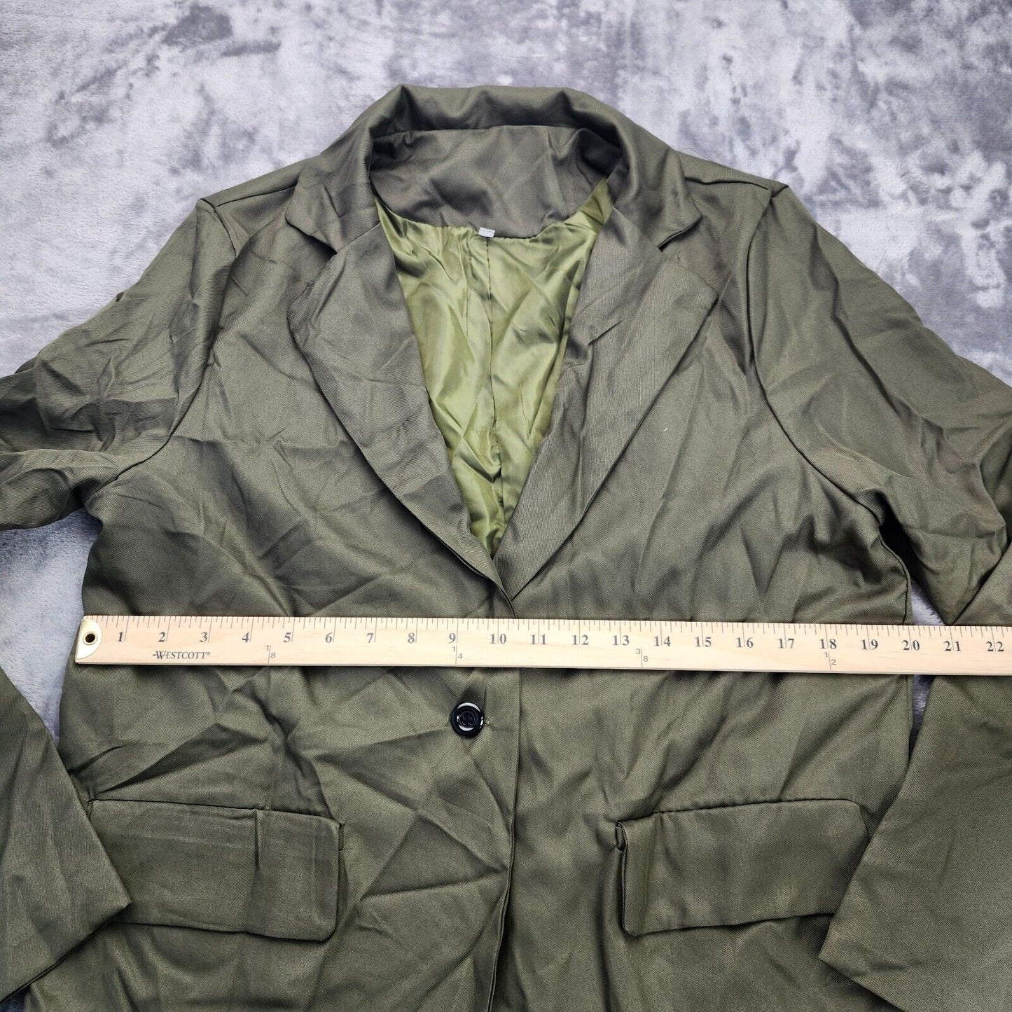 Women's Tati Blazer Olive Green Size XL