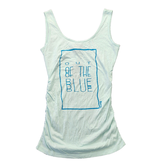 Bench Urban Wear Womens Graphic Tank Top Size Small Light Blue