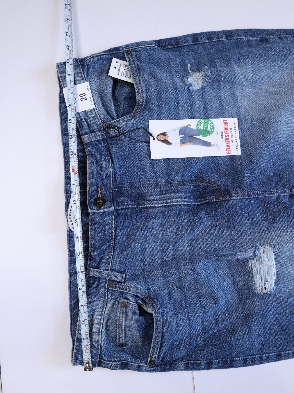Celebrity Pink Hi-Rise Relaxed Straight The Retro Jeans Size 20